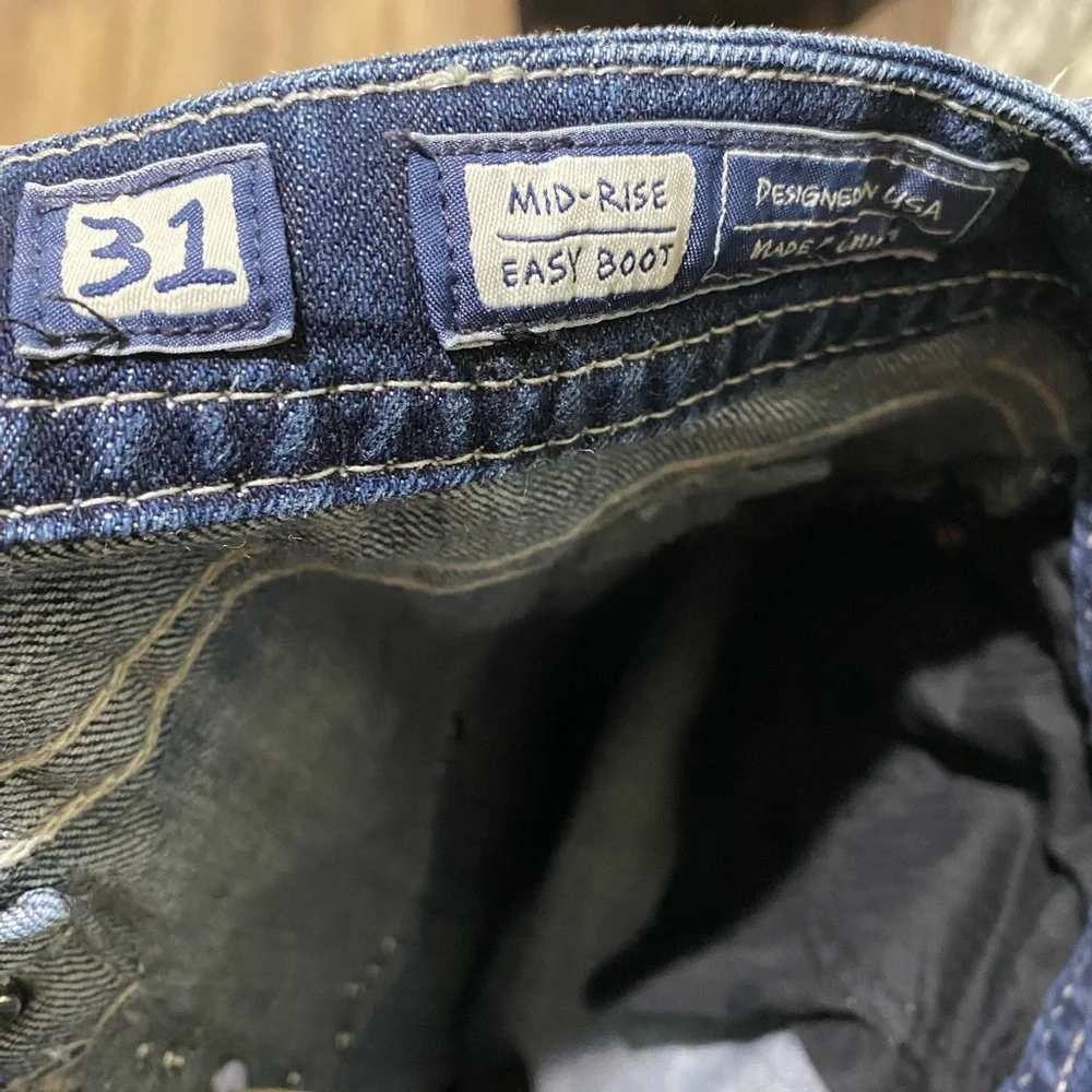 Miss Me Dark Blue Easy Boot Cut Jeans 31 - Picture 7 of 7